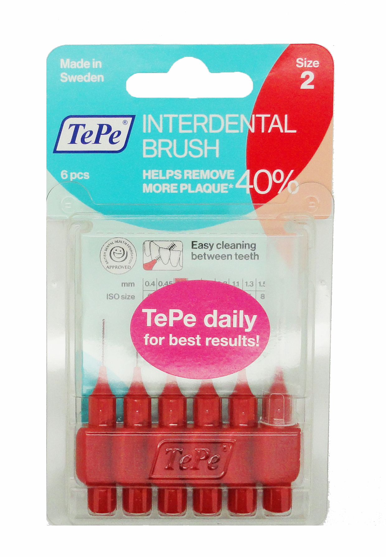 Tepe Interdental brush Red 0.5mm GEN036 (Pack size 10) Eldos